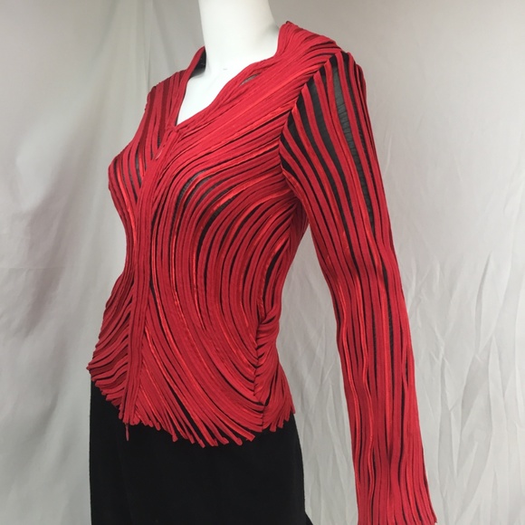 Alexandra Rosati 8 stretch ribbon zip jacket - Picture 2 of 8